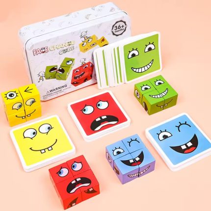Face Changing Magic Building Blocks Game